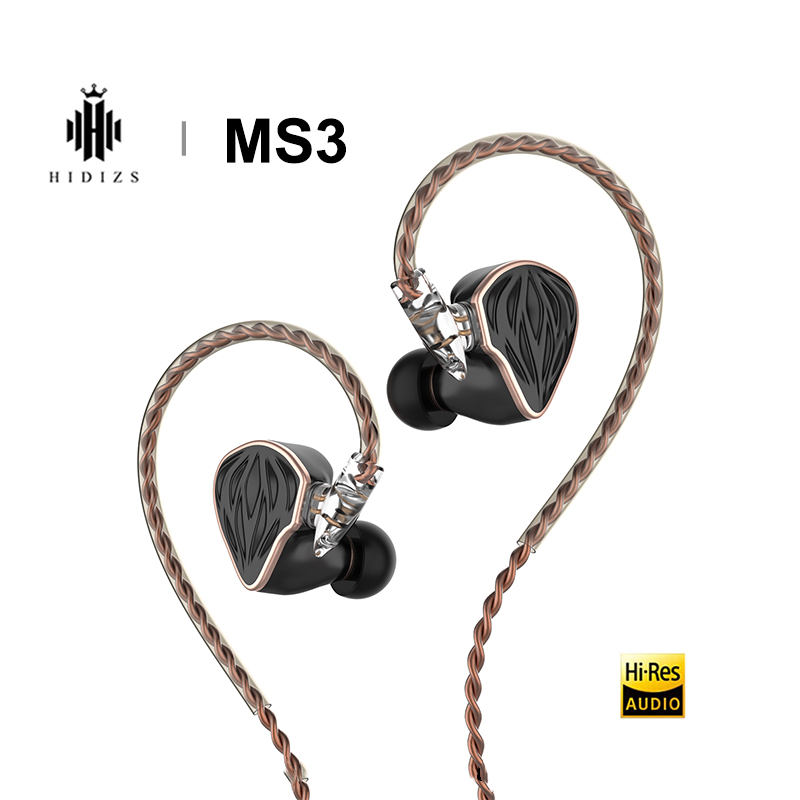 Audiophile Headphone Wired - Hidizs MS3 HiFi Earphone 2BA+1DD Hybrid