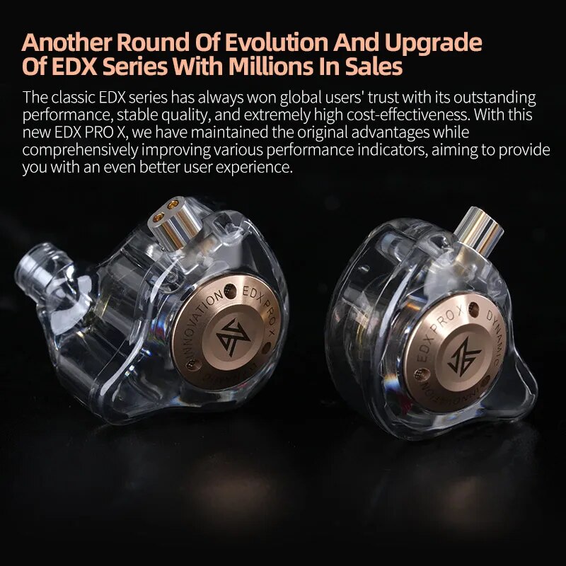 KZ EDX PRO X Wired Earphones H - огляд і ціна Audiophile Headphone Wired