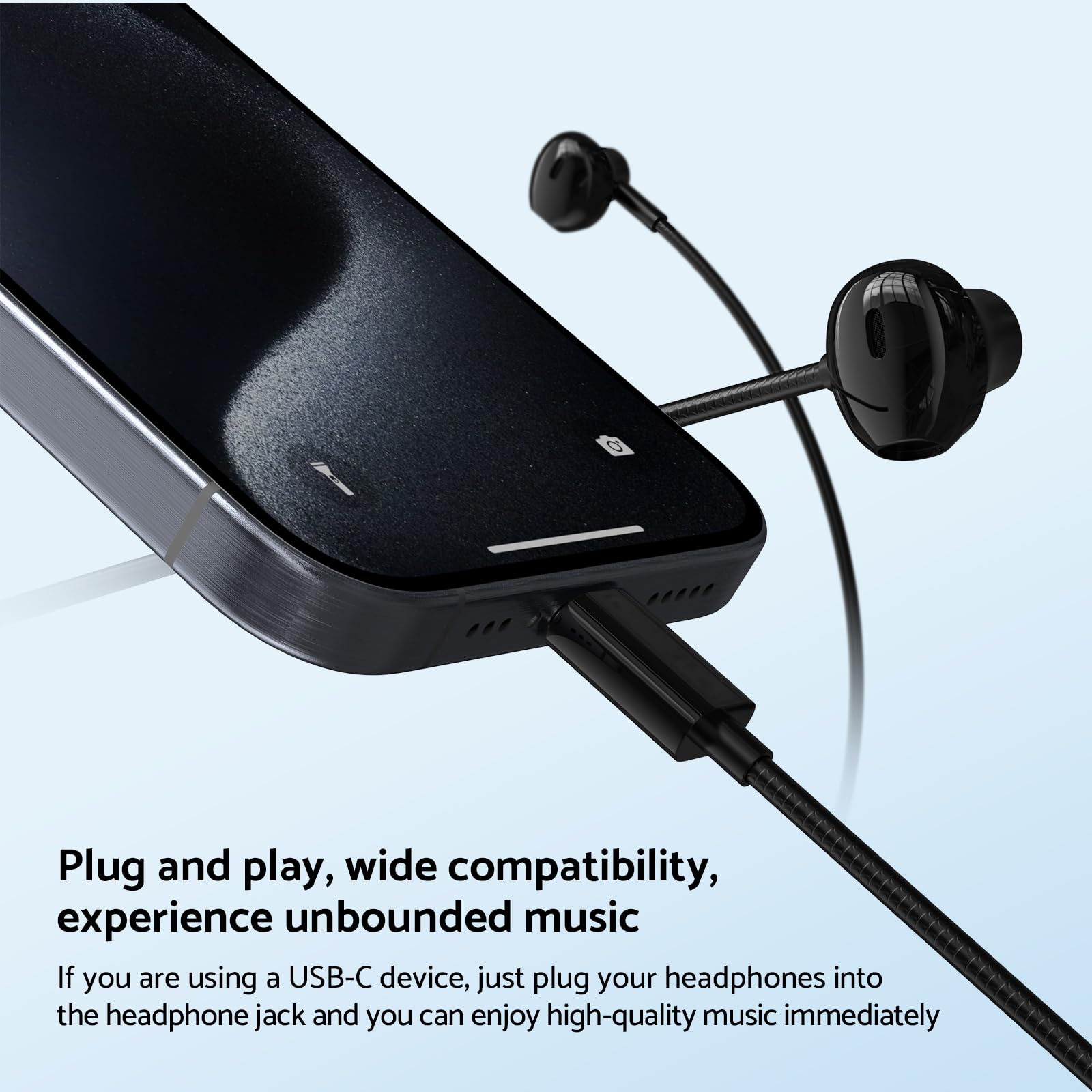 9D Bass Stereo Type C and 3.5m - огляд і ціна Wired Earphone Mic