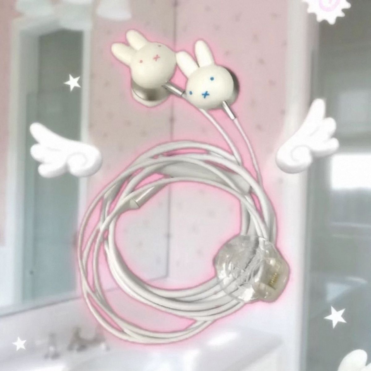 Vintage Cute Miffy Rabbit Wire - огляд і ціна Usb C Earphone