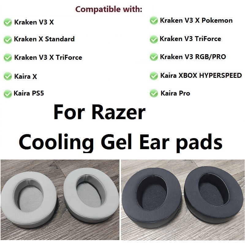 Cooling Gel ear pads For Razer - огляд і ціна Gaming Headset Rgb